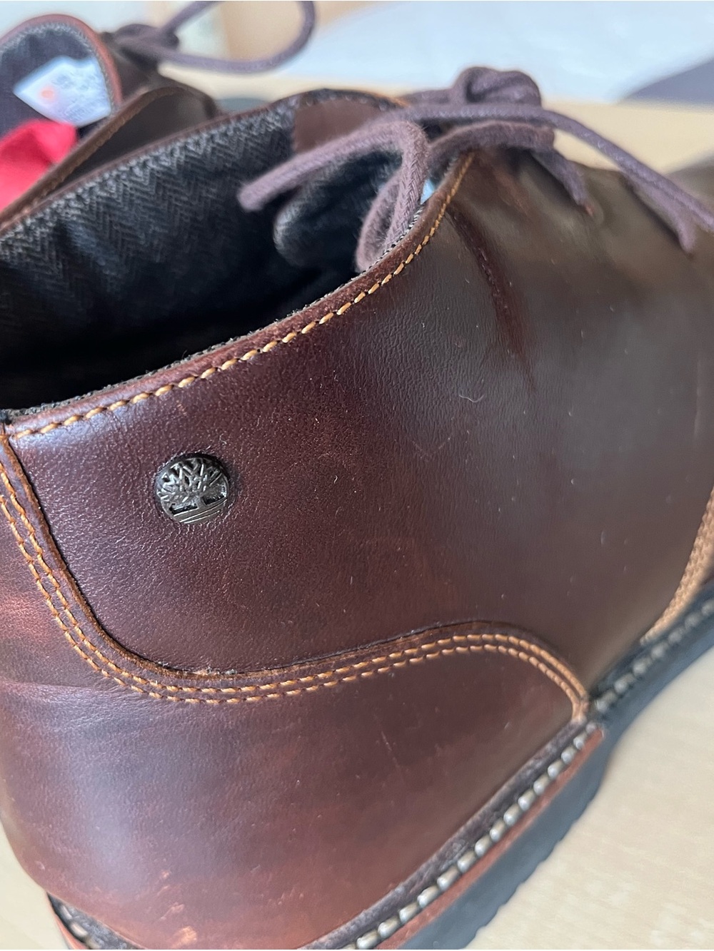 Timberland Men's Dark Brown Leather Chukka Boots